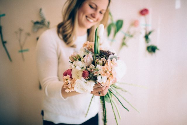 DIY Hand-Tied Bridal Bouquet