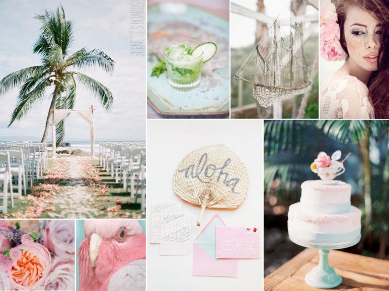 Tropical Pastel Wedding