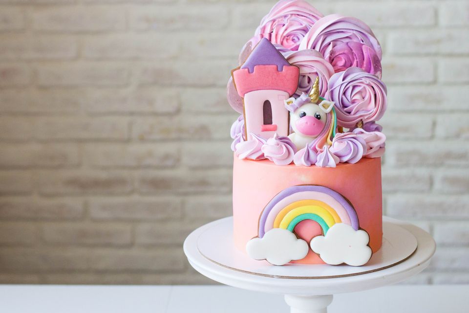 Unicorn birthday cake - cake design - Une French girl cuisine
