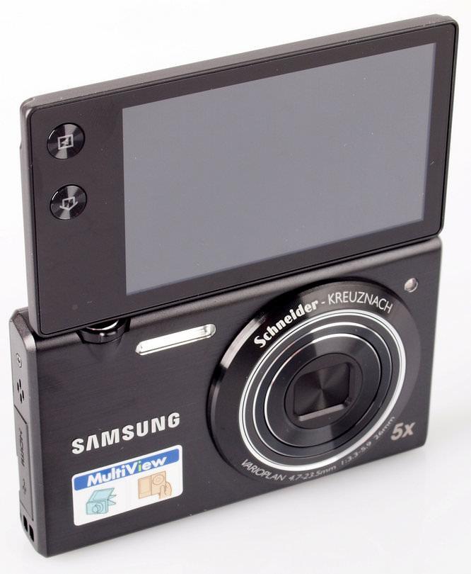 Samsung MultiView MV800 Digital Compact Camera Review: Samsung MultiView MV800 Screen Up