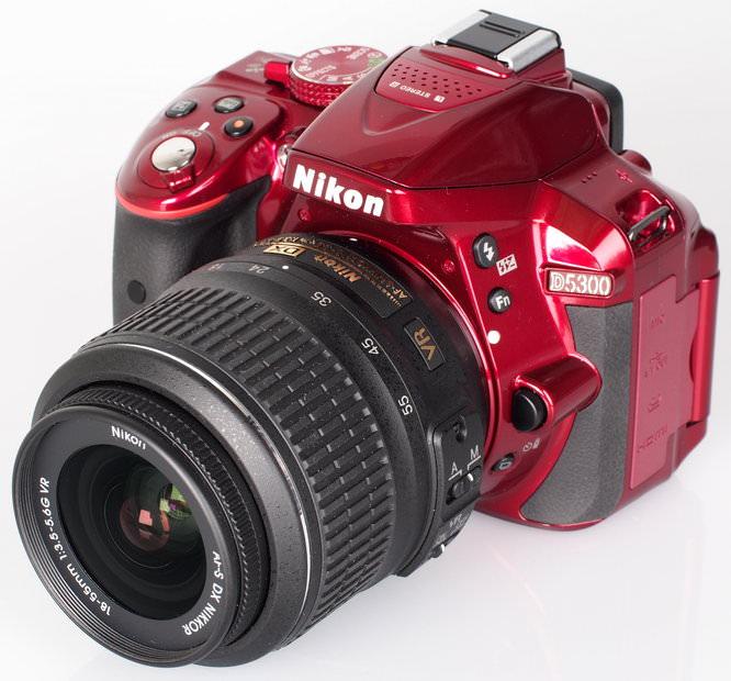 Nikon D5300 Digital SLR Review: Nikon D5300 Red (4)