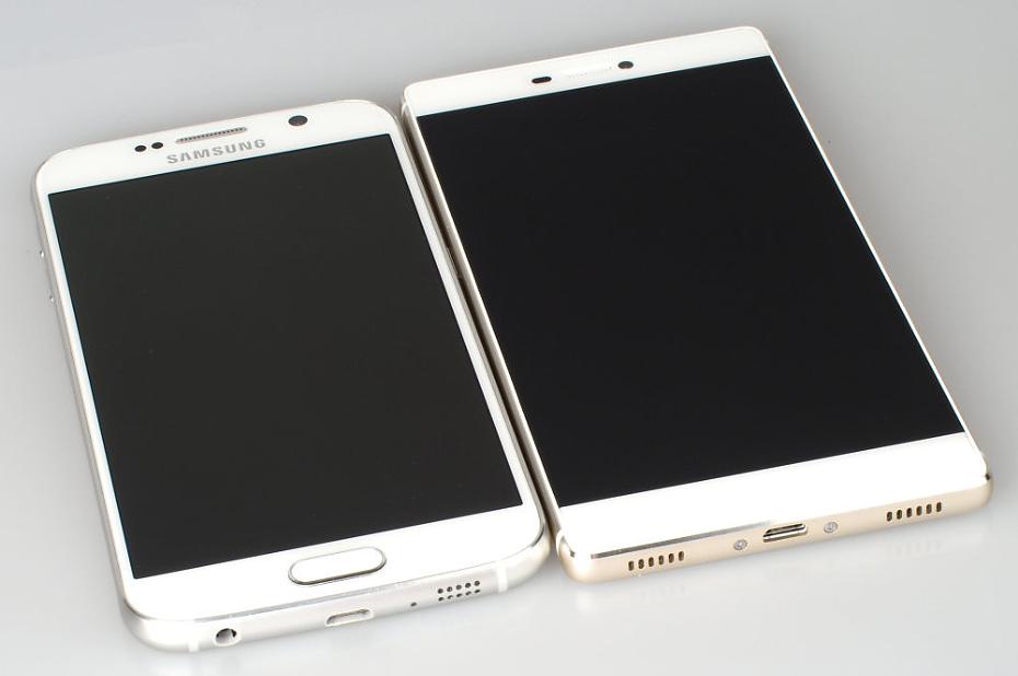 Huawei P8 Smartphone Review: Samsung Galaxy S6 Huawei P8 (1)