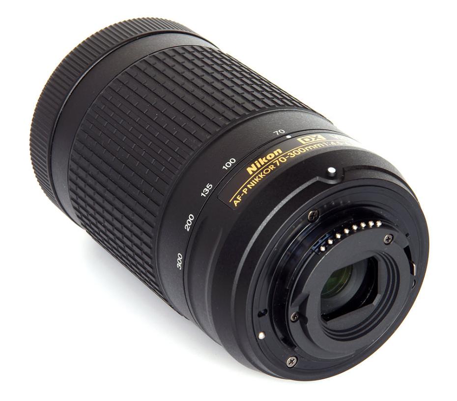 Nikon AF-P DX Nikkor 70-300mm f/4.5-6.3 G ED VR Review: Af P Nikkor 70 300mm Vr Rear Oblique View