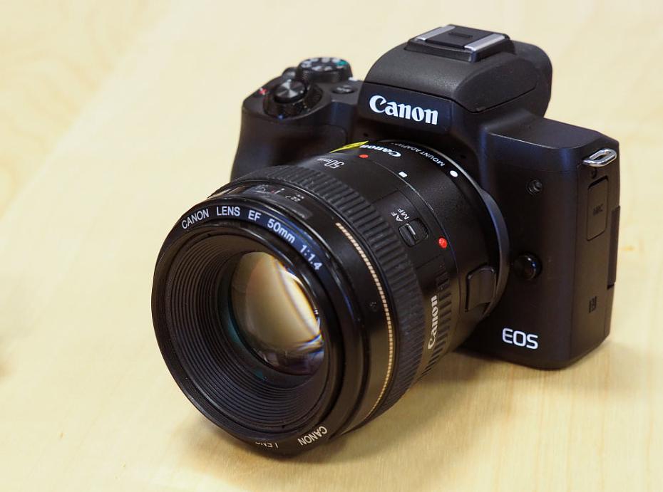 Canon EOS M50 Review: Canon Eos M50 With 50mm Ef Lens