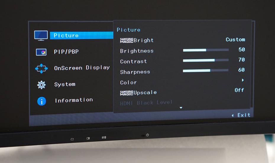 Samsung CJ89 43.3inch Curved LED Monitor Review: Samsung CJ890 Menus (3)