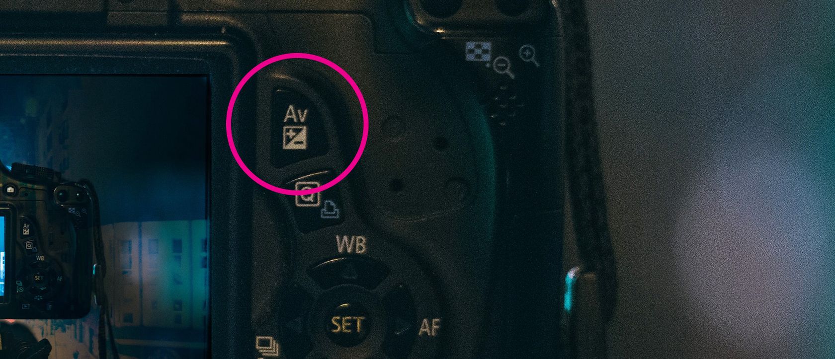 Exposure compensation on Canon