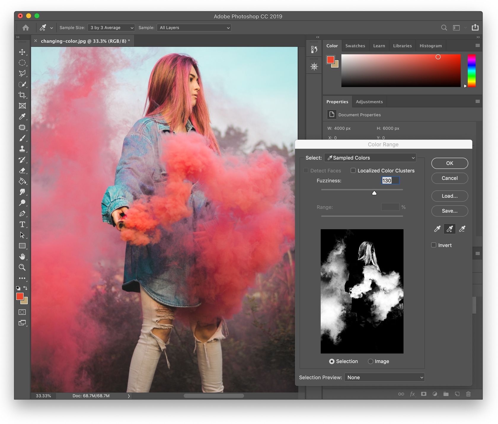 How To Reset Color Range In Photoshop