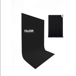 10x20 Black Cloth Backdrop