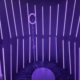 360 Photo Booth with Circular LED Backdrop 