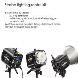 Photographic strobe lighting kit