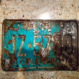 1974 Colorado License Plate