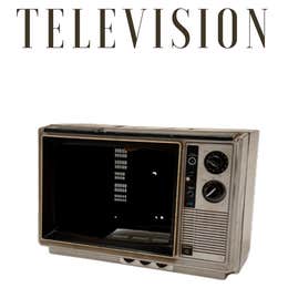 Empty TV set