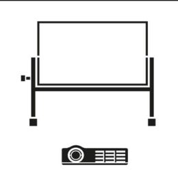 AV short throw projector + screen 