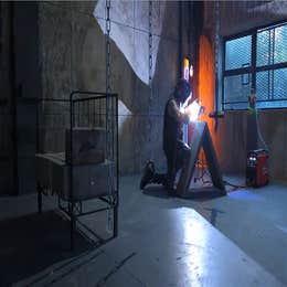 Live Welding Sparks Background Effect