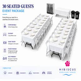 30 Guests Seated Event