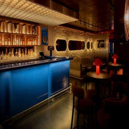 Pop up bar in downstairs lounge