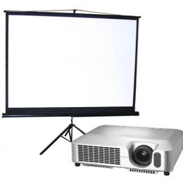 Projector and screen rental