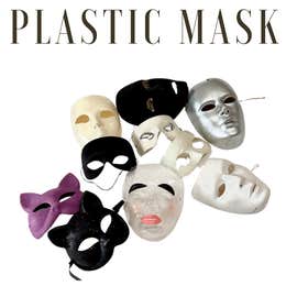 Assortment Plastic Face Masks