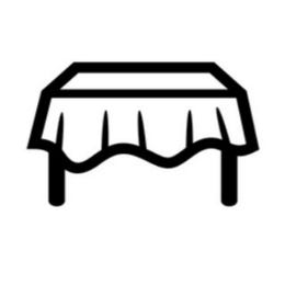 White tablecloth -plastic disposable