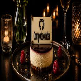 Essbares Logo-Dessert