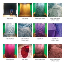 Fabric Backdrop Inventory - photos