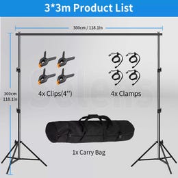 10ftx10ft Backdrop Stand