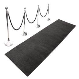 Black carpet runner