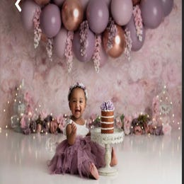 Purple Flower Backdrop