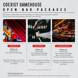 Open Bar Package