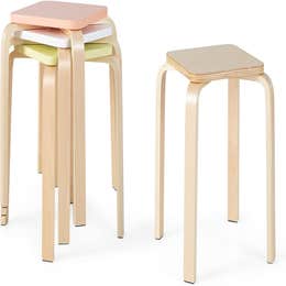 Anti-Slip Felt Mats, Portable School Stool for Dining Room, Kitchen, Classroom