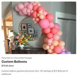 basic backdrop with balloons and standee name