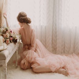 Couture Gowns: Blush (XL) or Nude Rose (M)