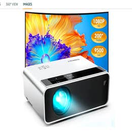 Mini Projector 1080P (HDMI-HDMI cord)