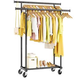 Double Rods Clothes Rack