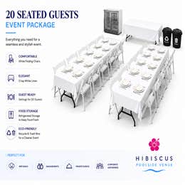 20 Guests Seated Event