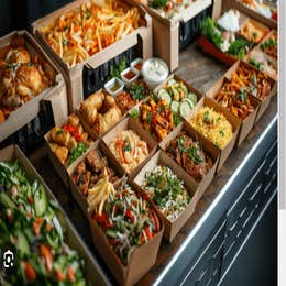 Catering costs range from $30–$150 per person, depending on menu selections.