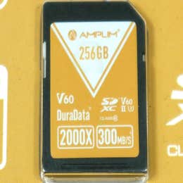 AMPLIN 256 GB SDXC CARD - Super-Fast 400 Mb/s 4:2:2 ALL-I