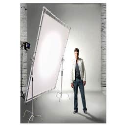 Portable Butterfly Silk Scrim Diffuser, 8x8'