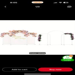 3 decoration arch backdrop with cover