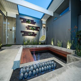 Firepit in atrium