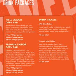 Premium Liquor Open Bar