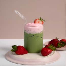 Strawberry matcha