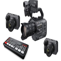 3 Camera Video + Live Switch (3 cameras, switcher, 1 technician)