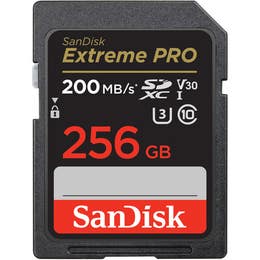SANDISK 256GB EXTREME PRO SD CARD