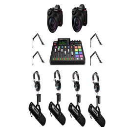 PODCAST - 2 Camera Angles + Audio Recording + Producer