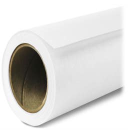 #01 Super White. Seamless Paper 107" x 36'