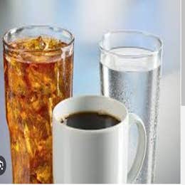 water, coffee or tea