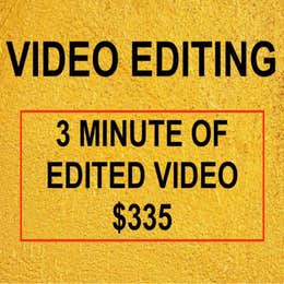 3 MITUS OF EDITED VIDEO