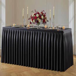 Black table cloth