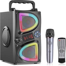 Bluetooth Speaker With Wireless Mic